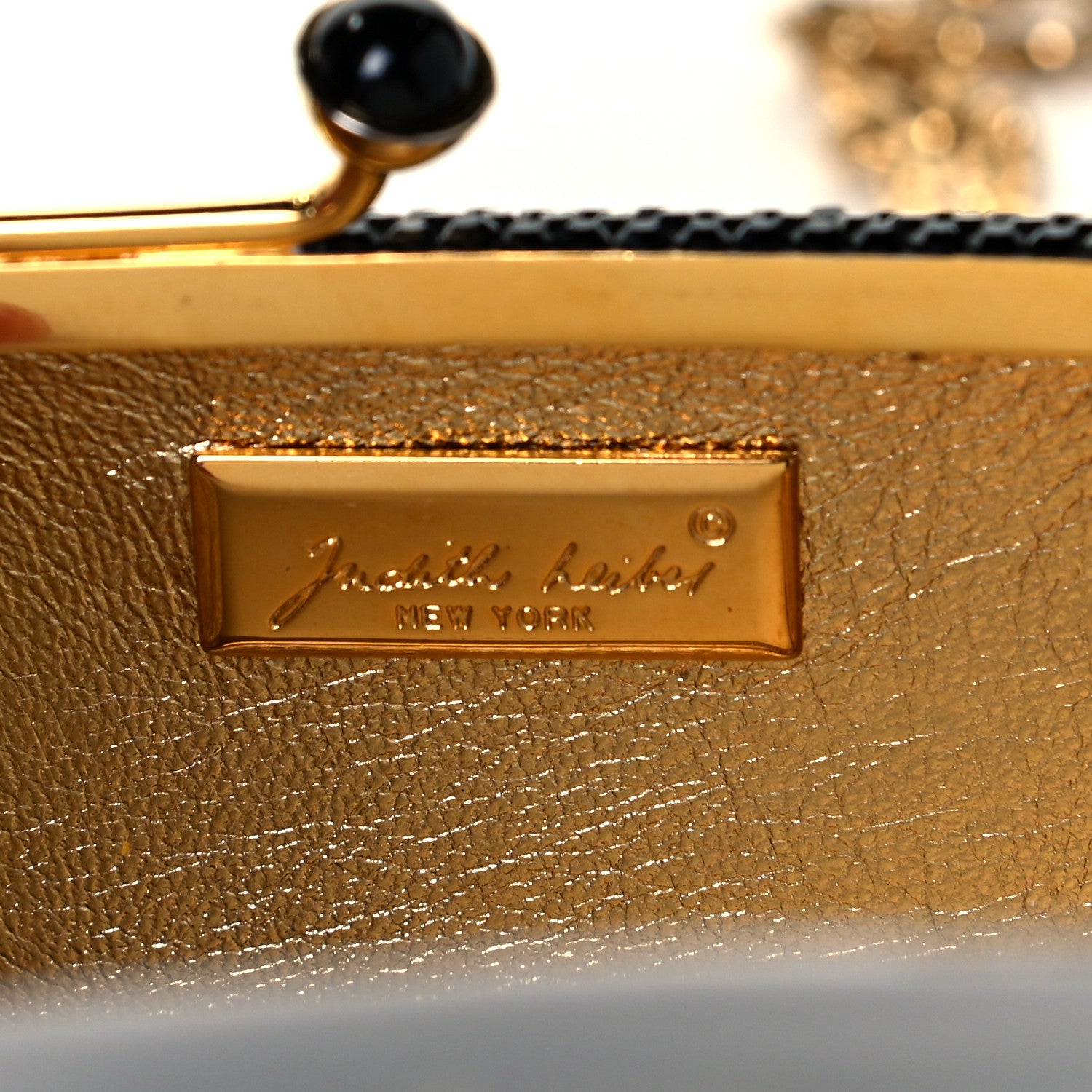 Judith Leiber Swarovski Crystal Minaudiere Clutch Black 6 of 9