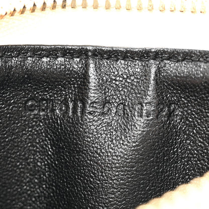 Saint Laurent Calfskin Lizard Embossed Monogram Fragments Zippered Card Case Crema Soft 7 of 7