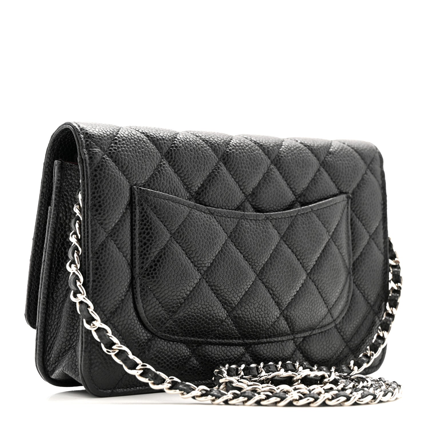 Chanel Caviar Quilted Wallet on Chain WOC Black 3 of 12
