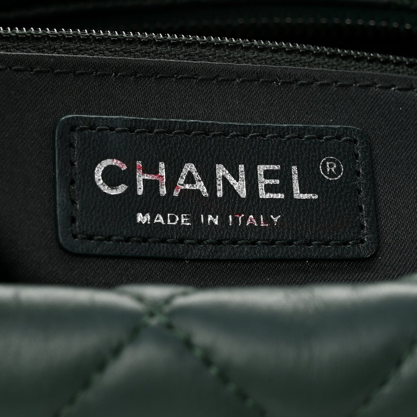 Lambskin Quilted Flap Hobo Dark Green