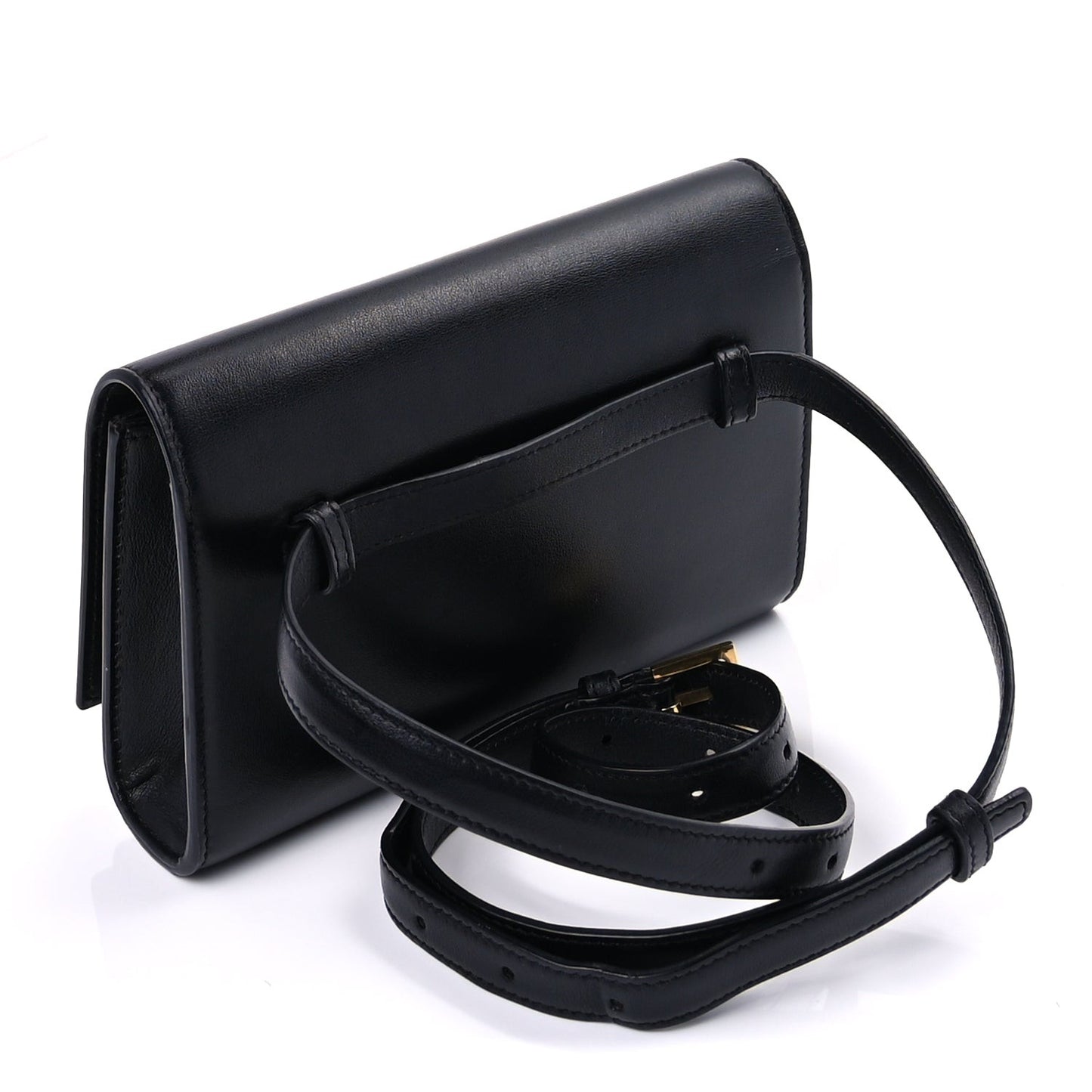 Smooth Calfskin Monogram Kate Belt Bag  Black