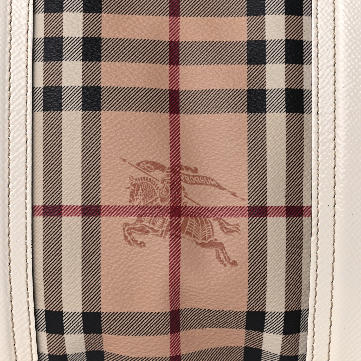 Burberry Haymarket Check Medium Minford Portrait Tote White 6 of 8