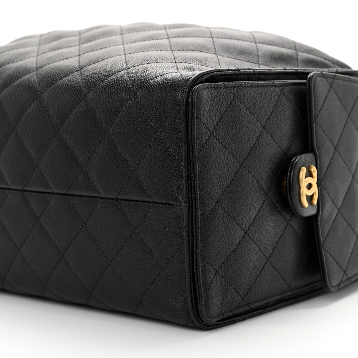 Chanel Caviar Quilted Large Chanel 25 Handbag Black 11 of 12
