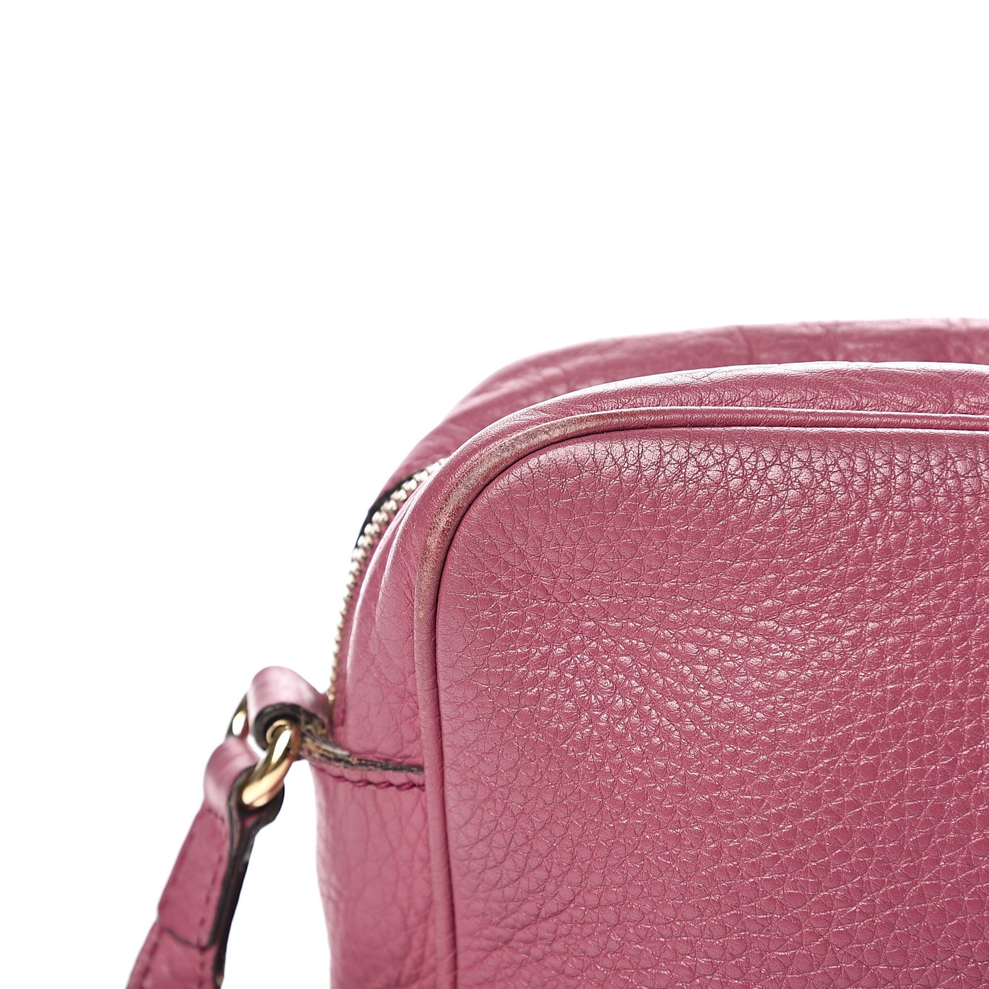 Pebbled Calfskin Small Soho Disco Bag Peonia Flower