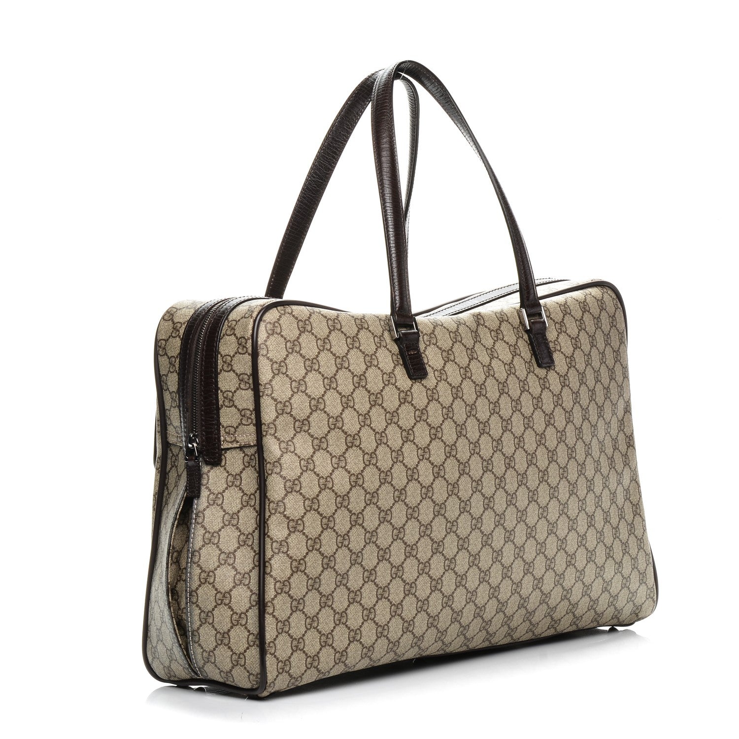 Gucci GG Plus Monogram Duffle Bag Dark Brown 3 of 7