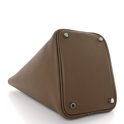 Hermes Taurillon Clemence Picotin Lock 18 PM Etoupe 4 of 10