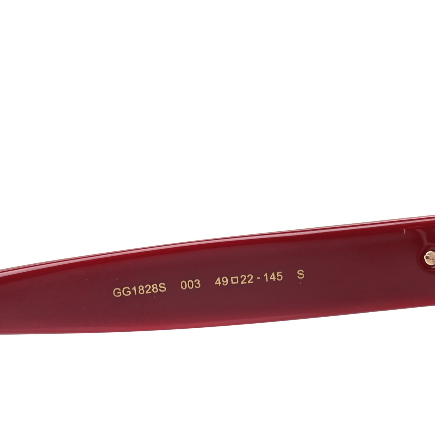 Gucci Acetate Round Sunglasses GG1828S  Burgundy 7 of 7