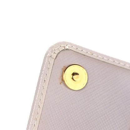 Prada Saffiano Lux Chain Wallet White Multicolor 10 of 13