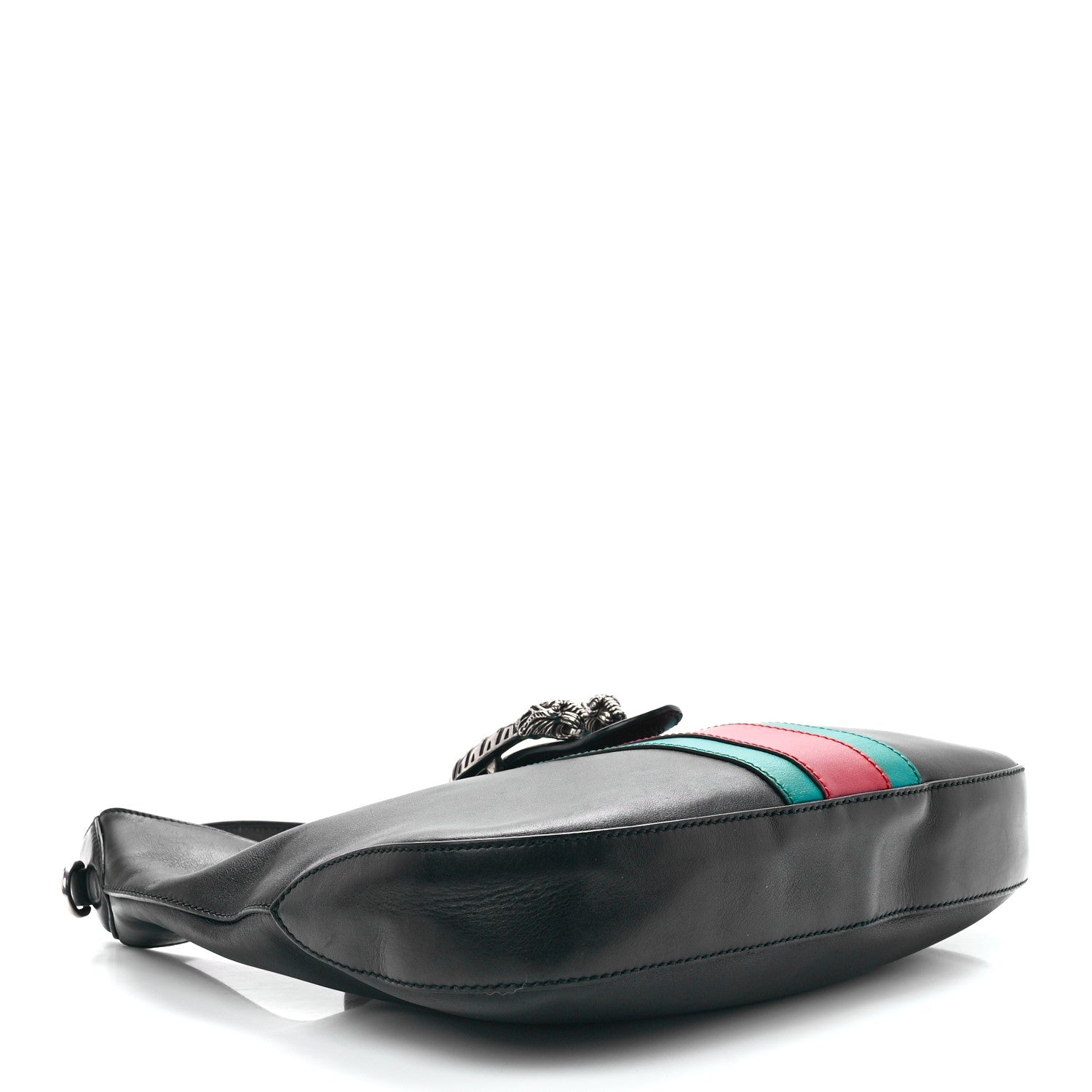 Gucci Calfskin Web Stripe Small Dionysus Hobo Black 4 of 12