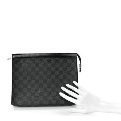 Louis Vuitton Damier Graphite Pochette Voyage MM Grey 2 of 7
