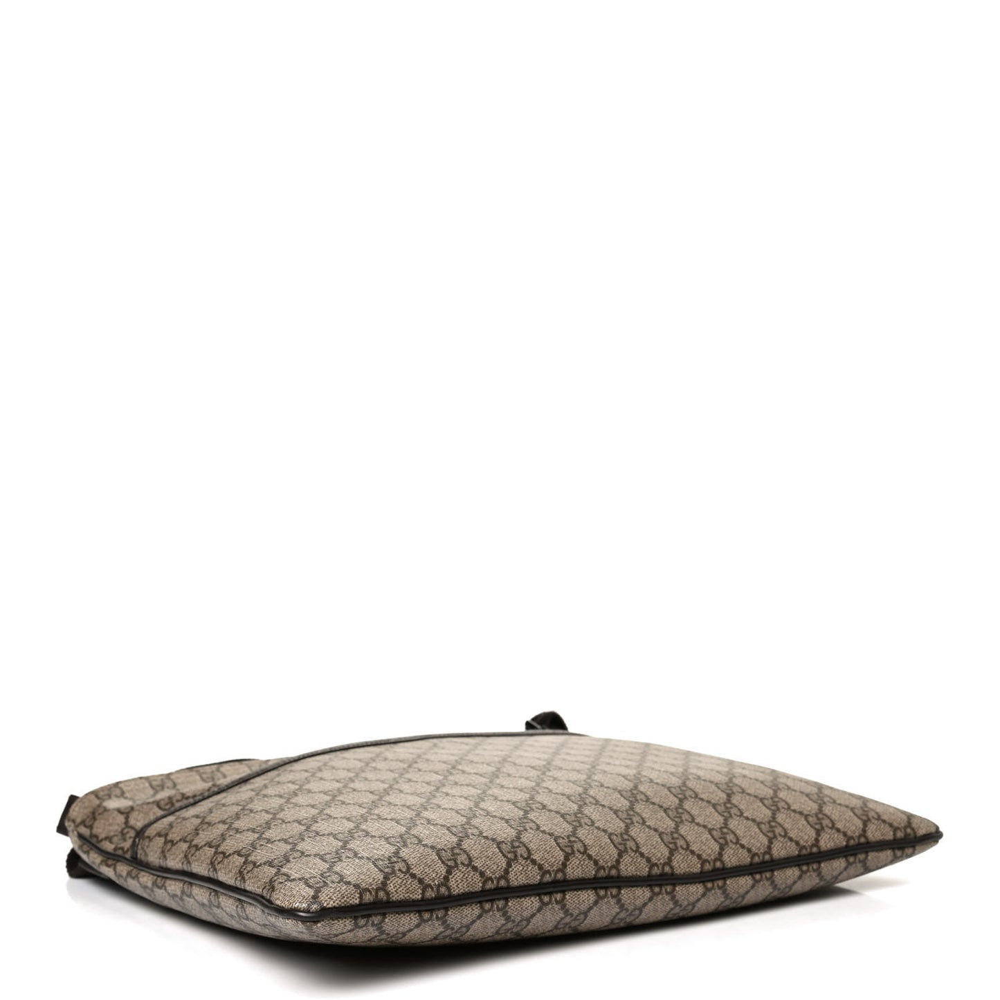 GG Plus Monogram Medium Flat Messenger Bag Dark Brown