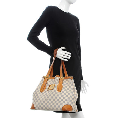 Louis Vuitton Damier Azur Hampstead MM 2 of 25