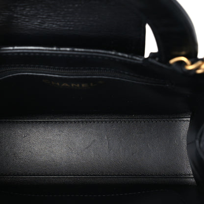 Chanel Shiny Aged Calfskin Quilted Nano Kelly Shopper Black 4 of 9