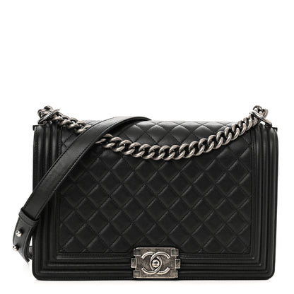 Chanel Lambskin Quilted New Medium Boy Flap Black 1 of 10