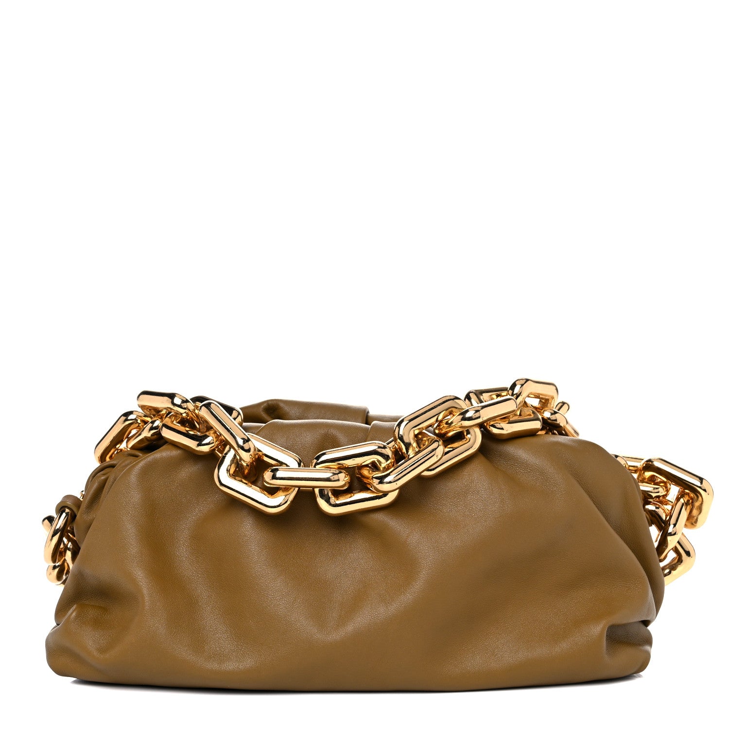 Bottega Veneta Calfskin The Pouch Chain Cammello 1 of 11