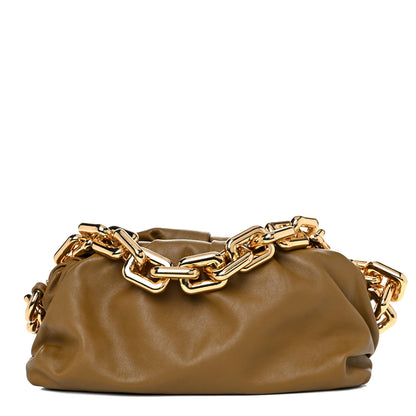 Bottega Veneta Calfskin The Pouch Chain Cammello 1 of 11