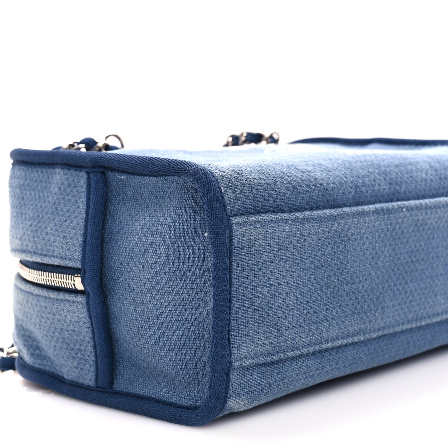 Canvas Deauville Small Bowling Bag Blue