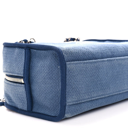 Chanel Canvas Deauville Small Bowling Bag Blue 8 of 10