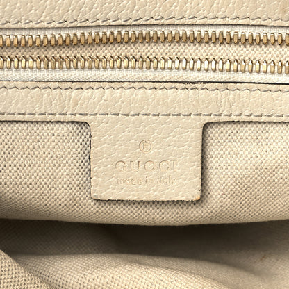 Gucci GG Supreme Monogram Flora Web Small Ophidia Half Moon Hobo White 6 of 12
