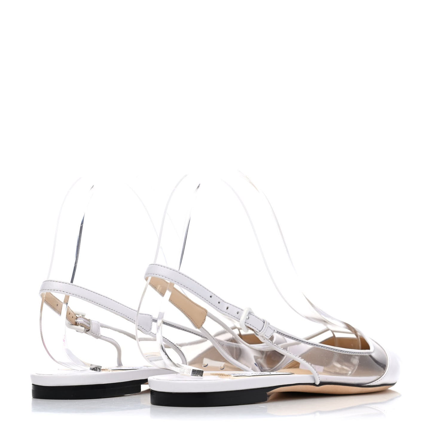 Kid PVC Erin Slingback Flats 39 White