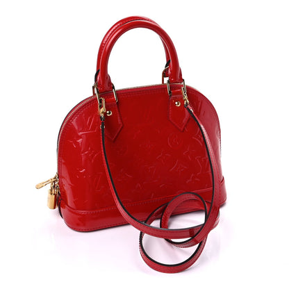 Louis Vuitton Vernis Alma BB  Rouge Grenadine 5 of 8