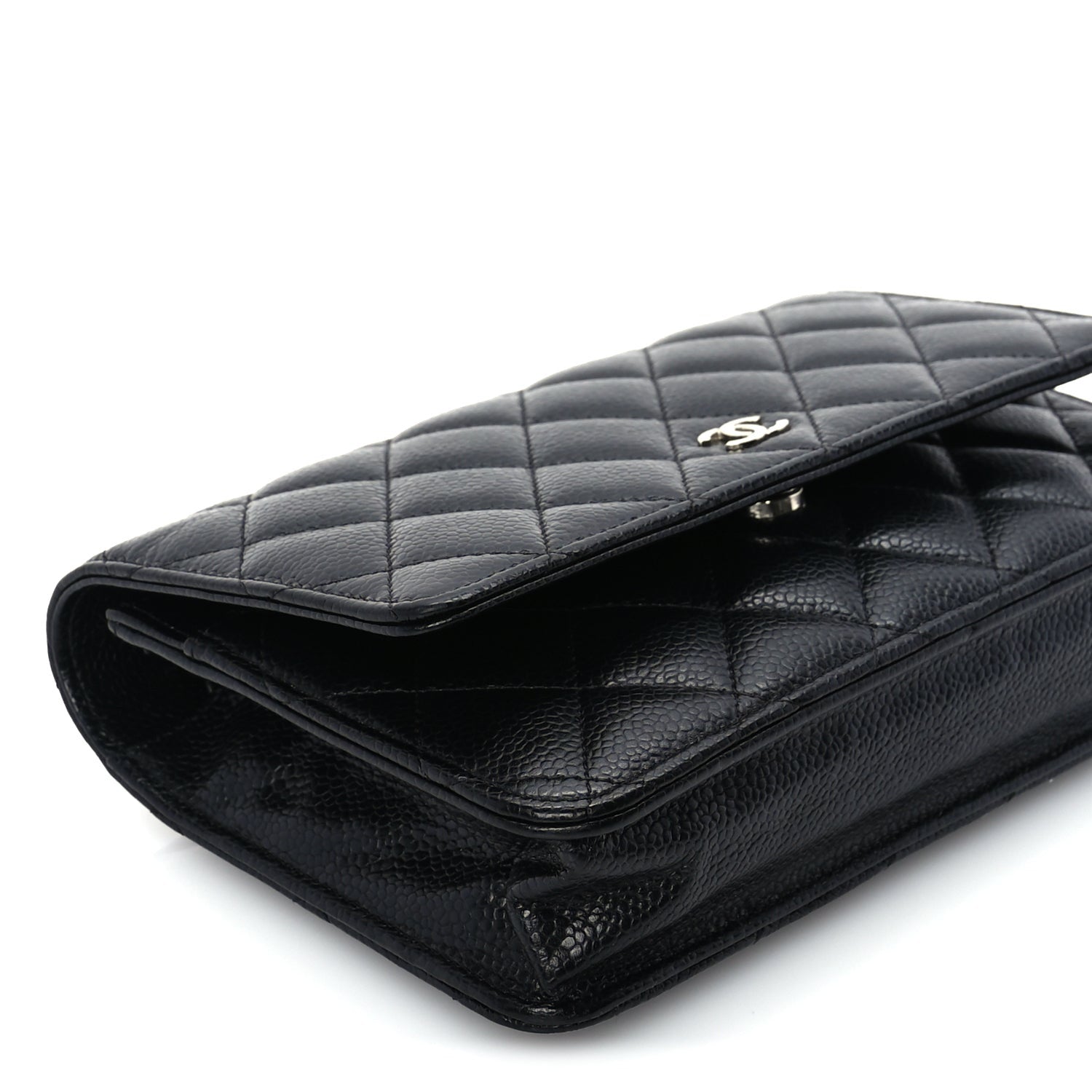 Chanel Caviar Quilted Wallet On Chain WOC  Black 7 of 8
