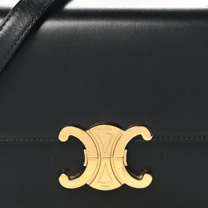 Celine Shiny Calfskin Teen Triomphe Black 7 of 7