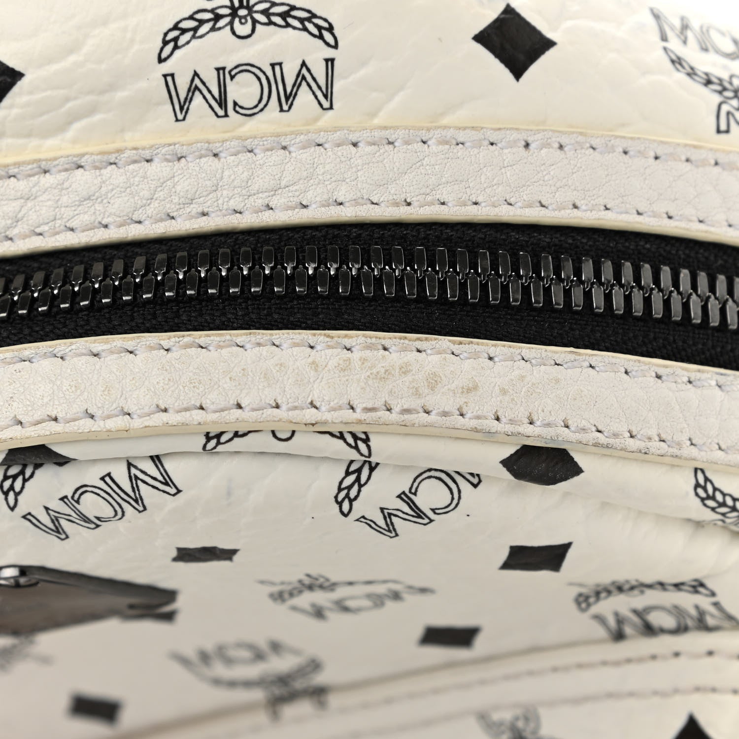 MCM Visetos Side Stud X-Mini Stark Bebe Boo Backpack White 23 of 28