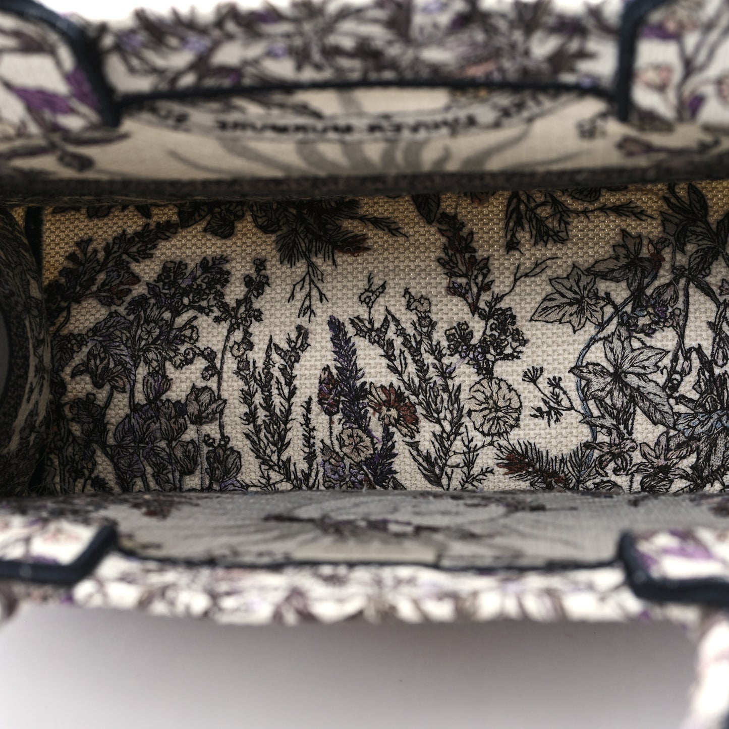 Canvas Embroidered Medium 4 Saisons Hiver Soleil Book Tote Multicolor