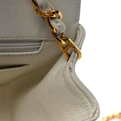 Chanel Lambskin Quilted Medium Single Flap White 16 of 16