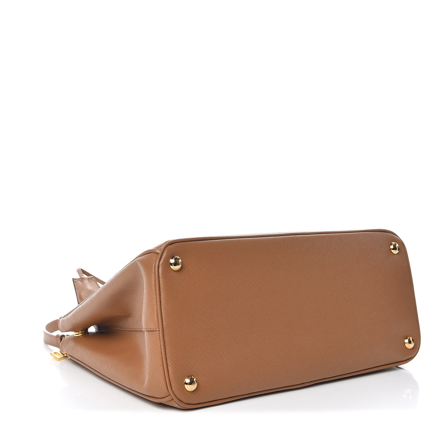 Prada Saffiano Medium Galleria Double Zip Tote Caramel 4 of 13