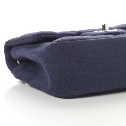 Chanel Jersey Quilted Mini Rectangular Flap Navy 9 of 11