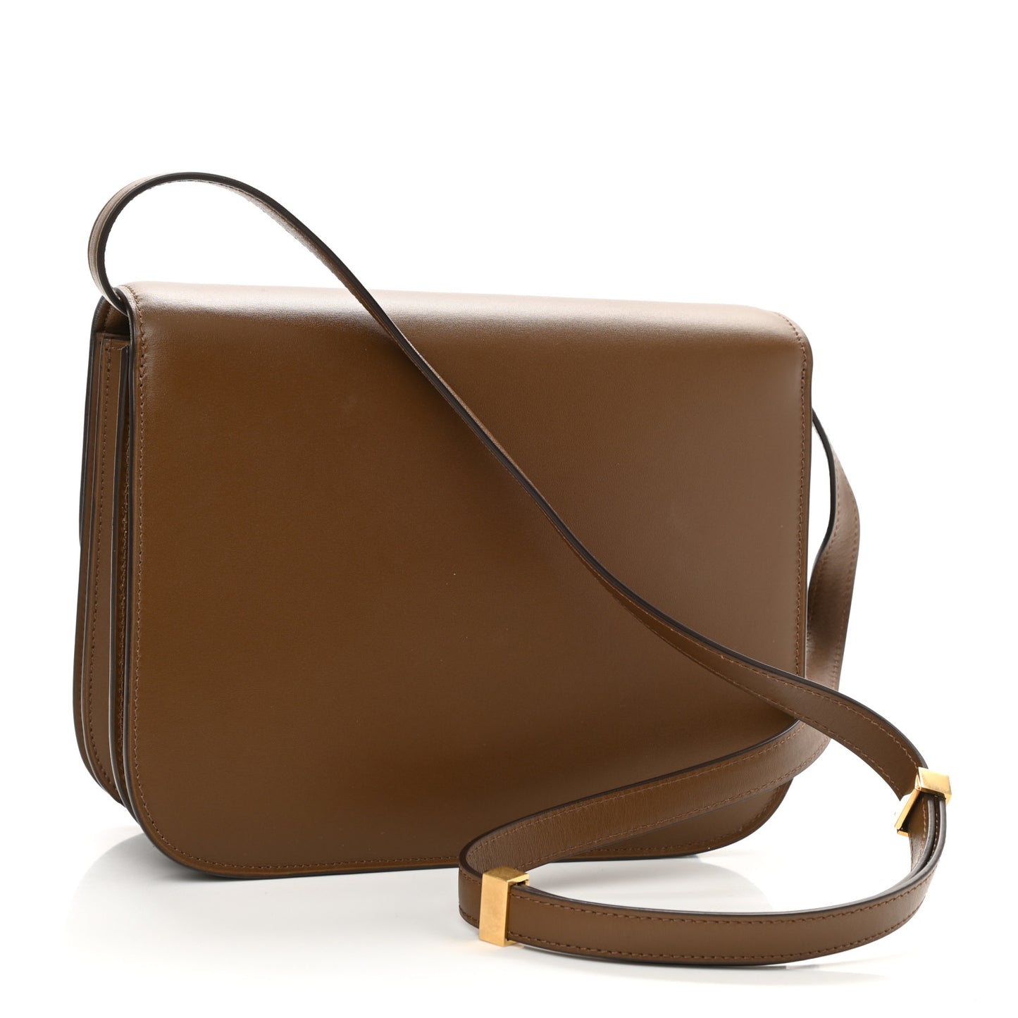 Box Calfskin Medium Classic Box Flap Bag Camel