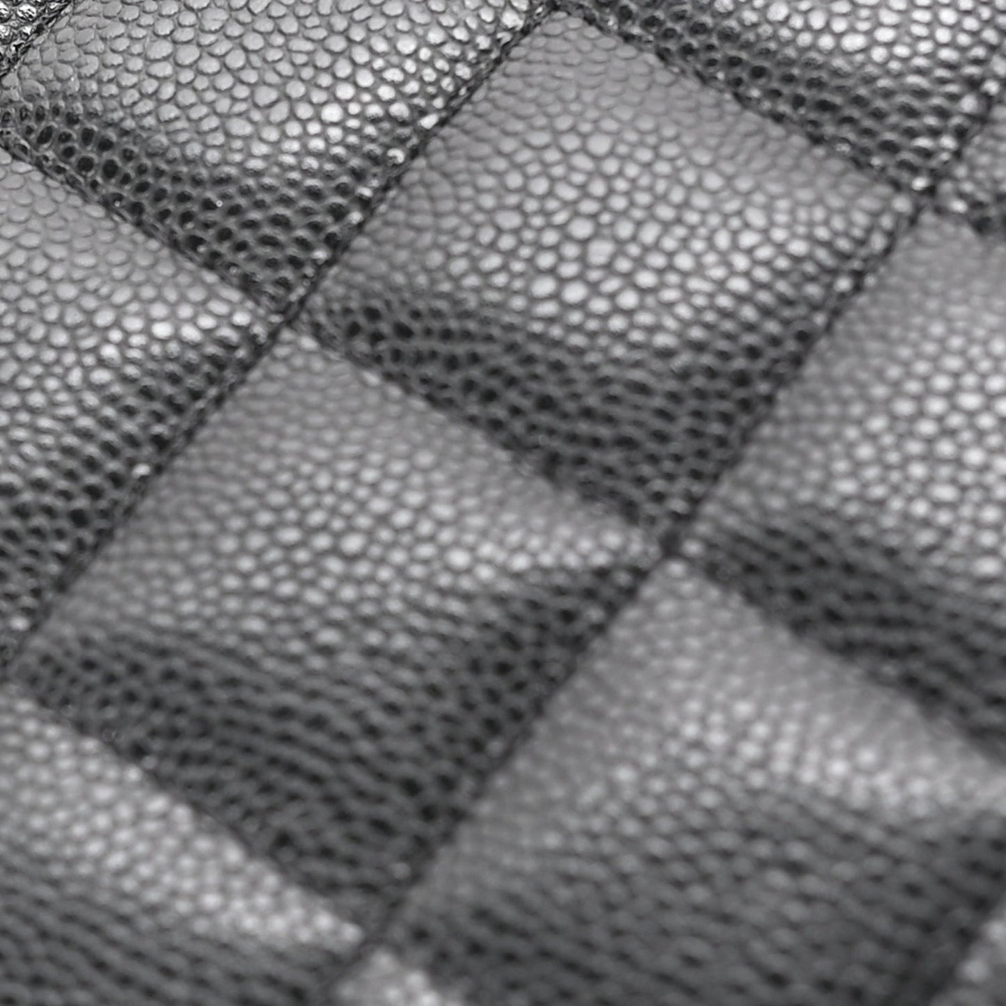 Caviar Quilted Cosmetic Case Black