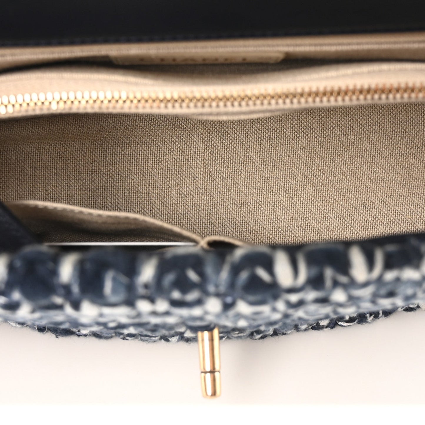 Crochet Small Coco Handle Flap Blue