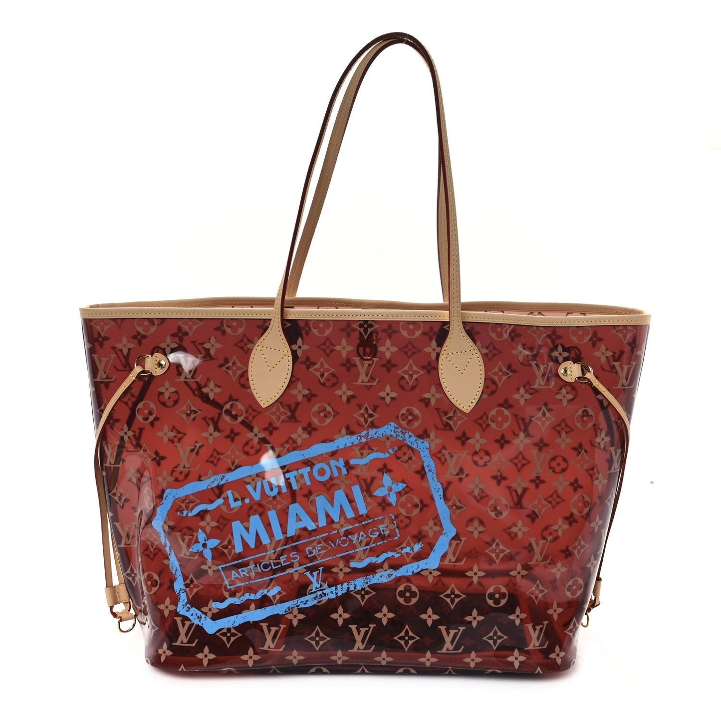 Vinyl Monogram Miami Neverfull GM Blue
