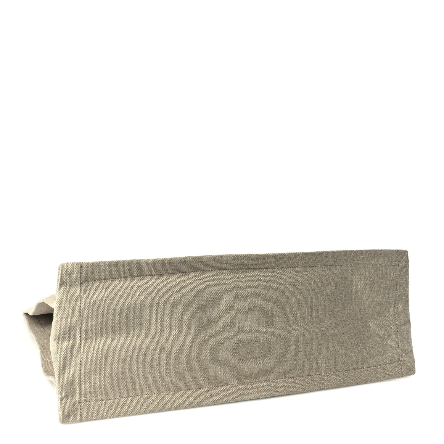 Saint Laurent Linen Calfskin Rive Gauche Tote Optic White 3 of 8
