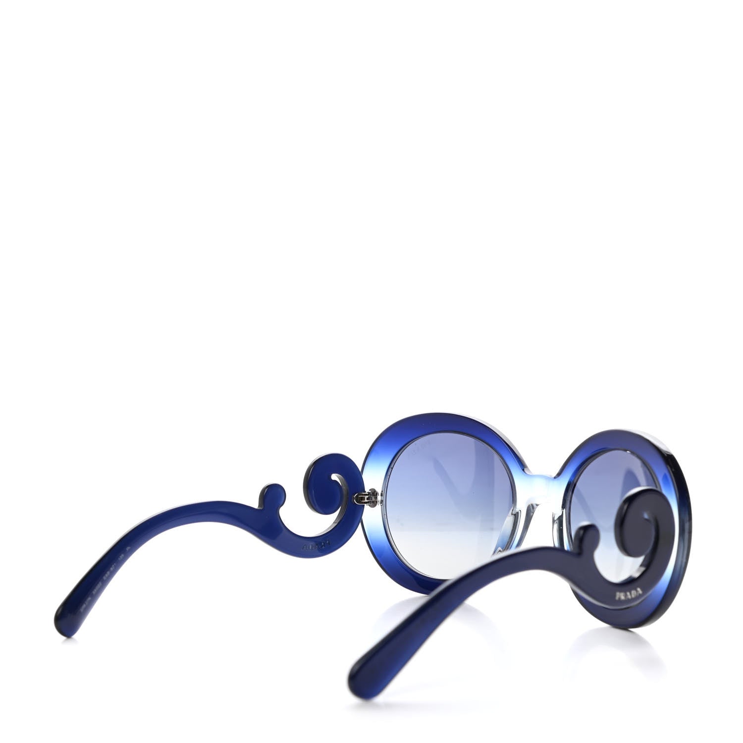 Prada Baroque Sunglasses SPR 27N Blue 4 of 7