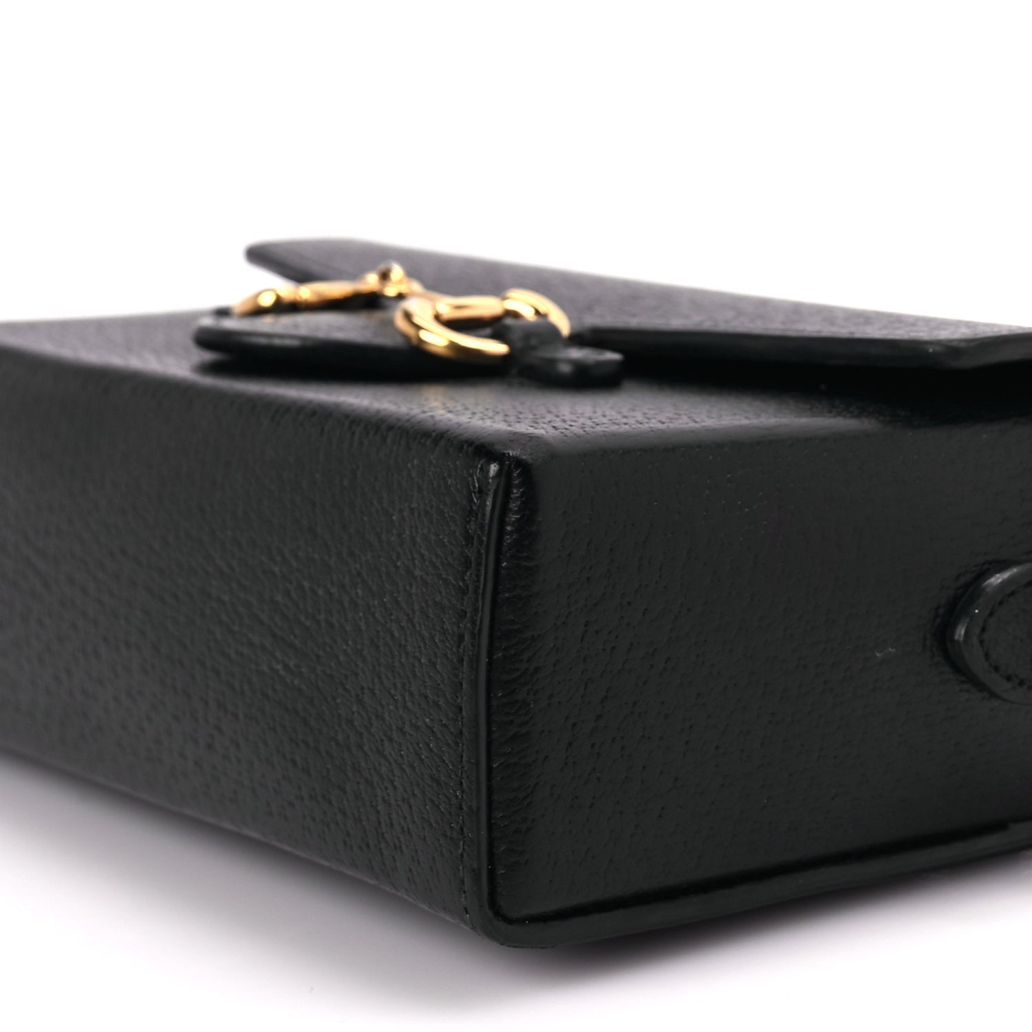 Gucci Calfskin Horsebit 1955 Shoulder Bag Black 9 of 10