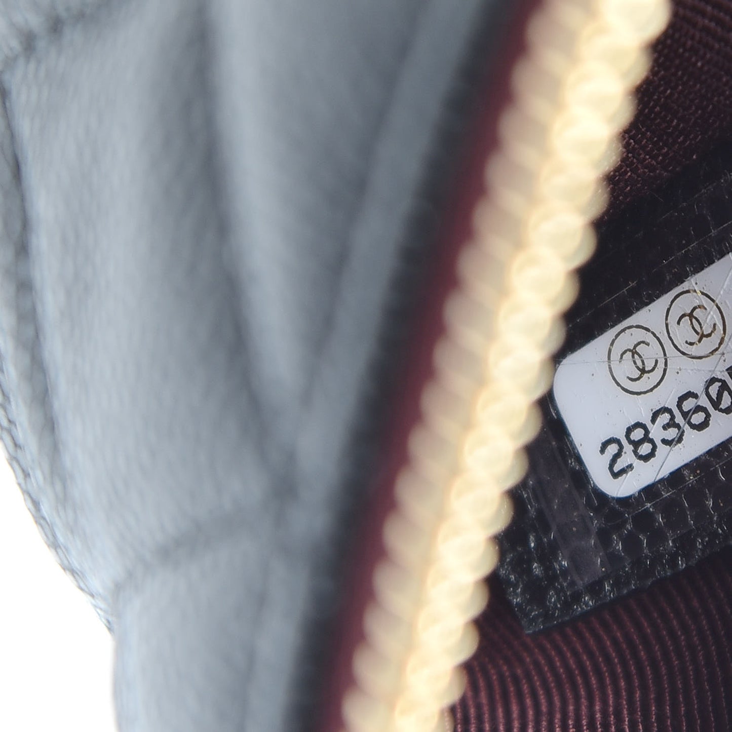 Caviar Quilted Small Cosmetic Case Black