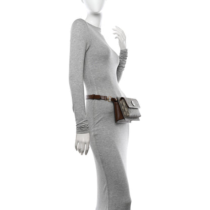 Gucci GG Supreme Monogram Canvas Interlocking G Belt Bag Beige Ebony 2 of 10