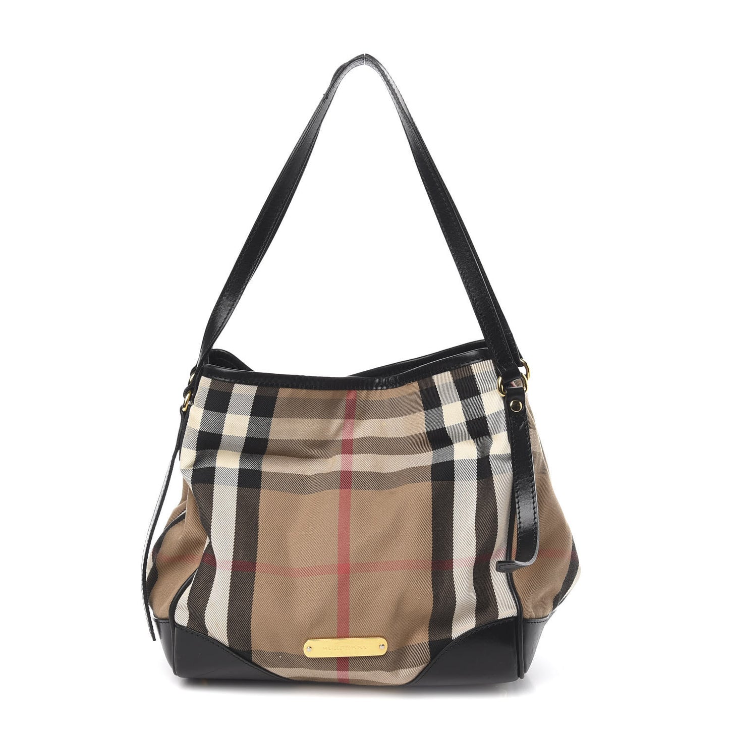 House Check Small Canterbury Tote Black