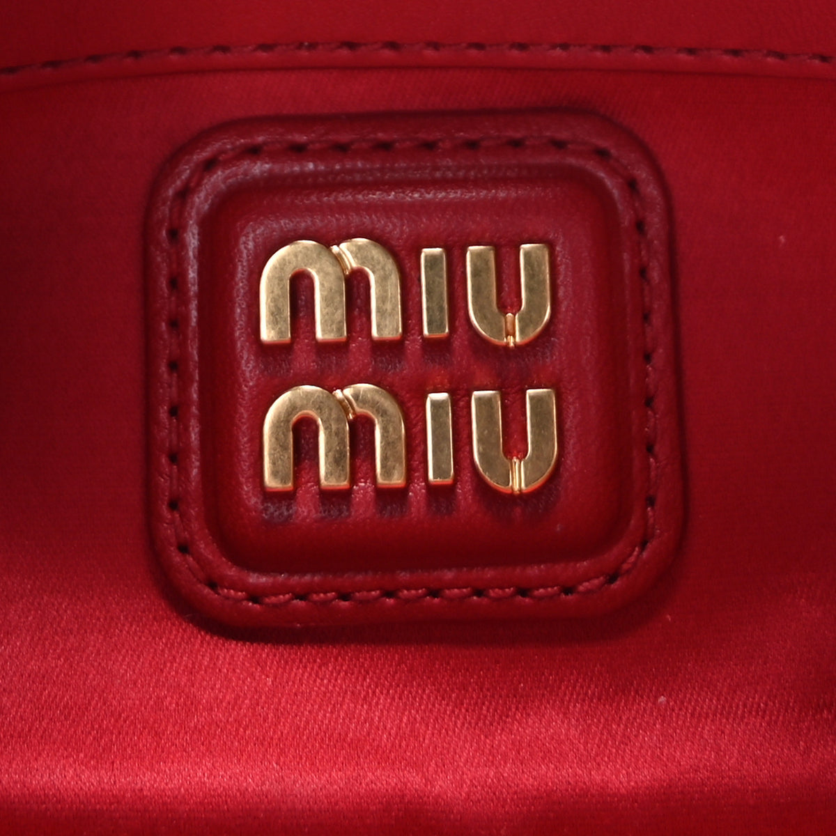 Miu Miu Nappa Matelasse Regular Arcadie Top Handle Bag Rosso 5 of 8