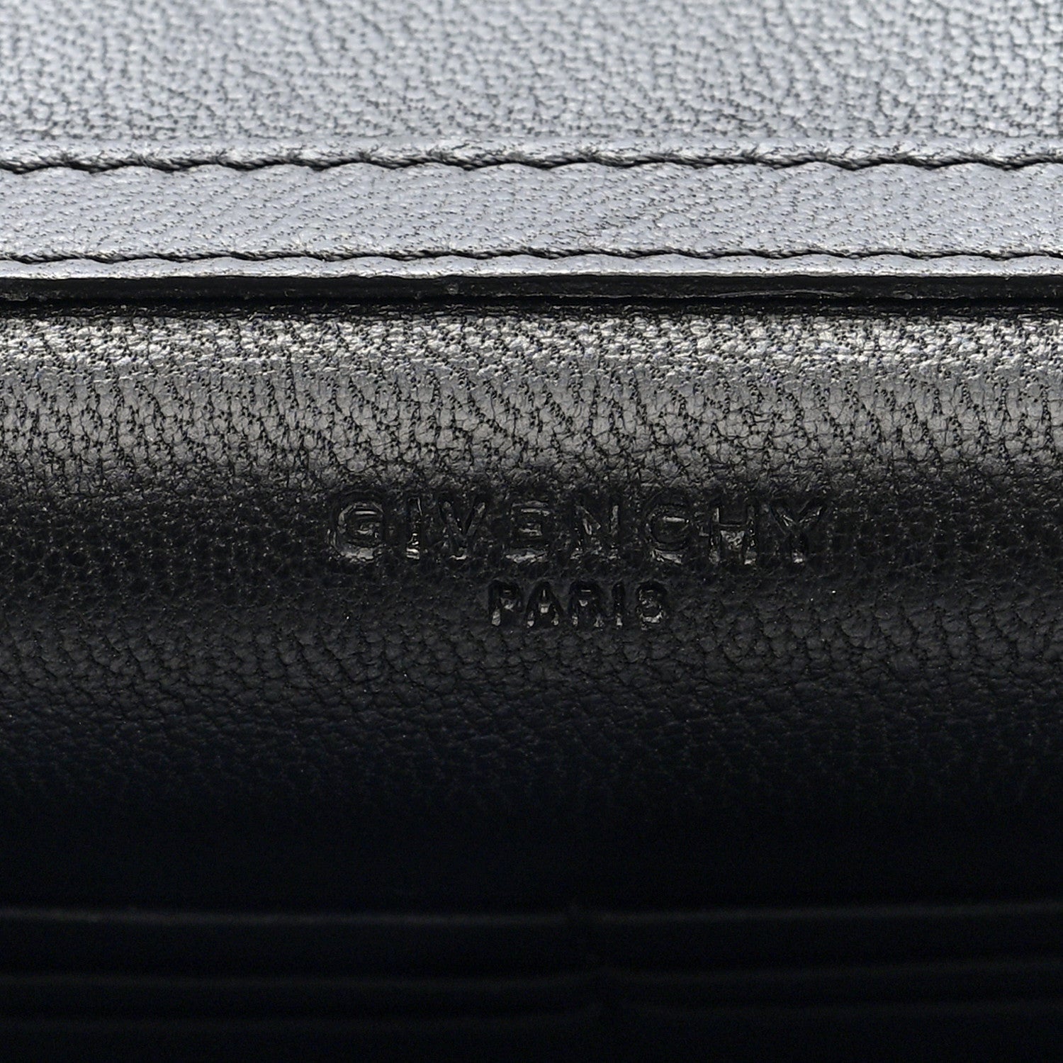 Givenchy Calfskin Star Pandora Chain Wallet Black 6 of 7
