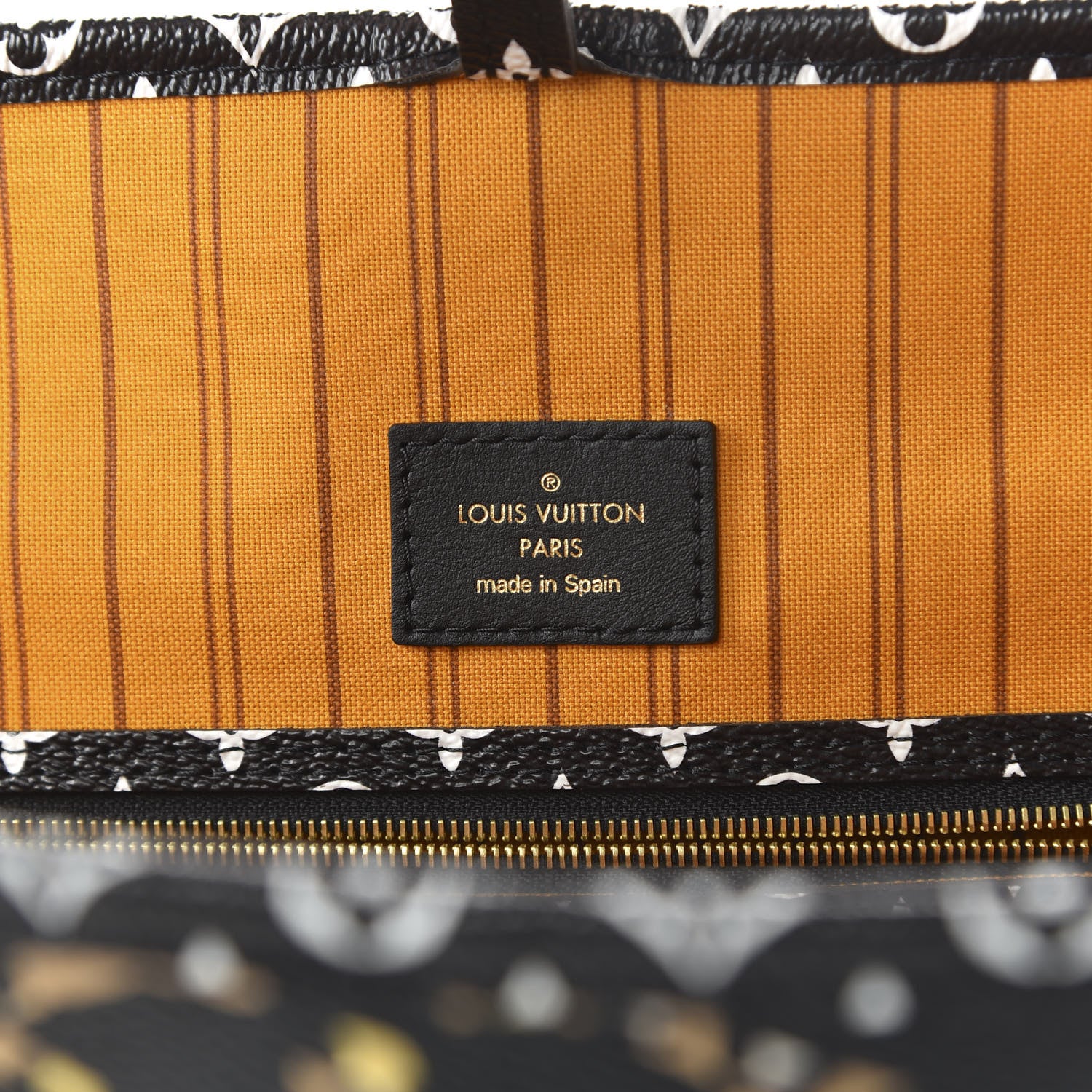 Louis Vuitton Monogram Giant Jungle Neverfull MM Black 8 of 10