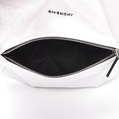 Givenchy Crinkled Patent Deerskin Mini Pandora White 6 of 8