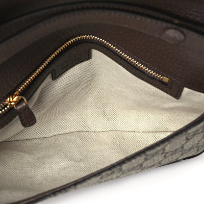 Gucci GG Supreme Monogram Textured Dollar Calfskin Blondie Chain Shoulder Flap Bag Beige Ebony New Acero 4 of 8