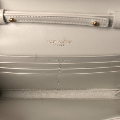 Saint Laurent Smooth Calfskin Le Maillon Chain Wallet Crema Soft 4 of 8