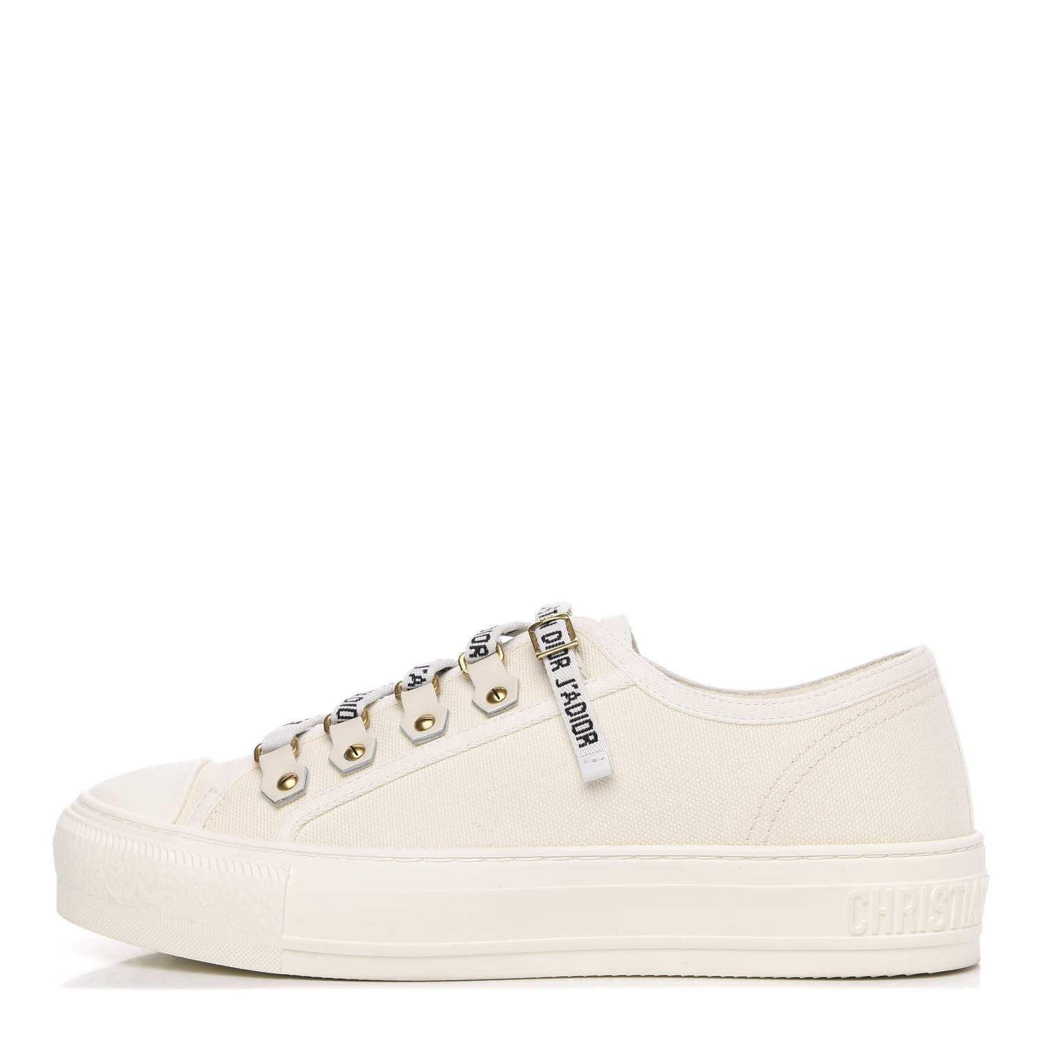 Christian Dior Canvas Walk'n Dior Low Top Sneakers 36 White 1 of 9