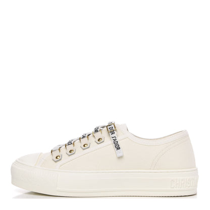 Christian Dior Canvas Walk'n Dior Low Top Sneakers 36 White 1 of 9